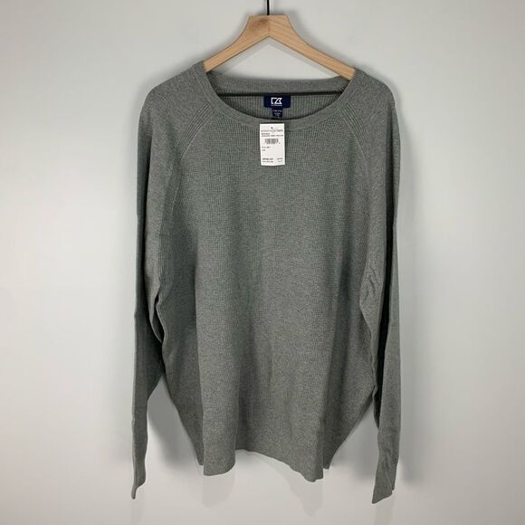 Cutter & Buck Athletic Grey Crewneck Sweater 3XT - Picture 1 of 4